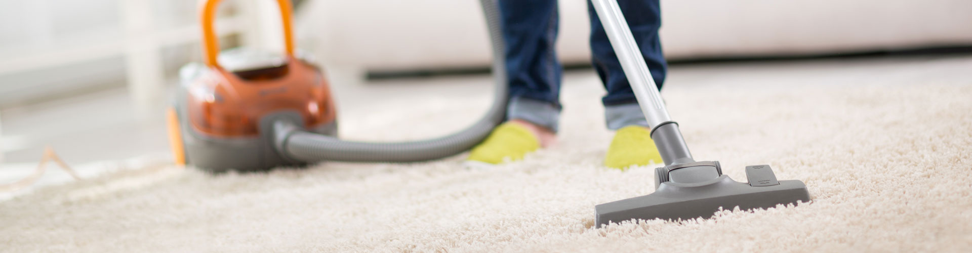 Worker Cleaning Carpet